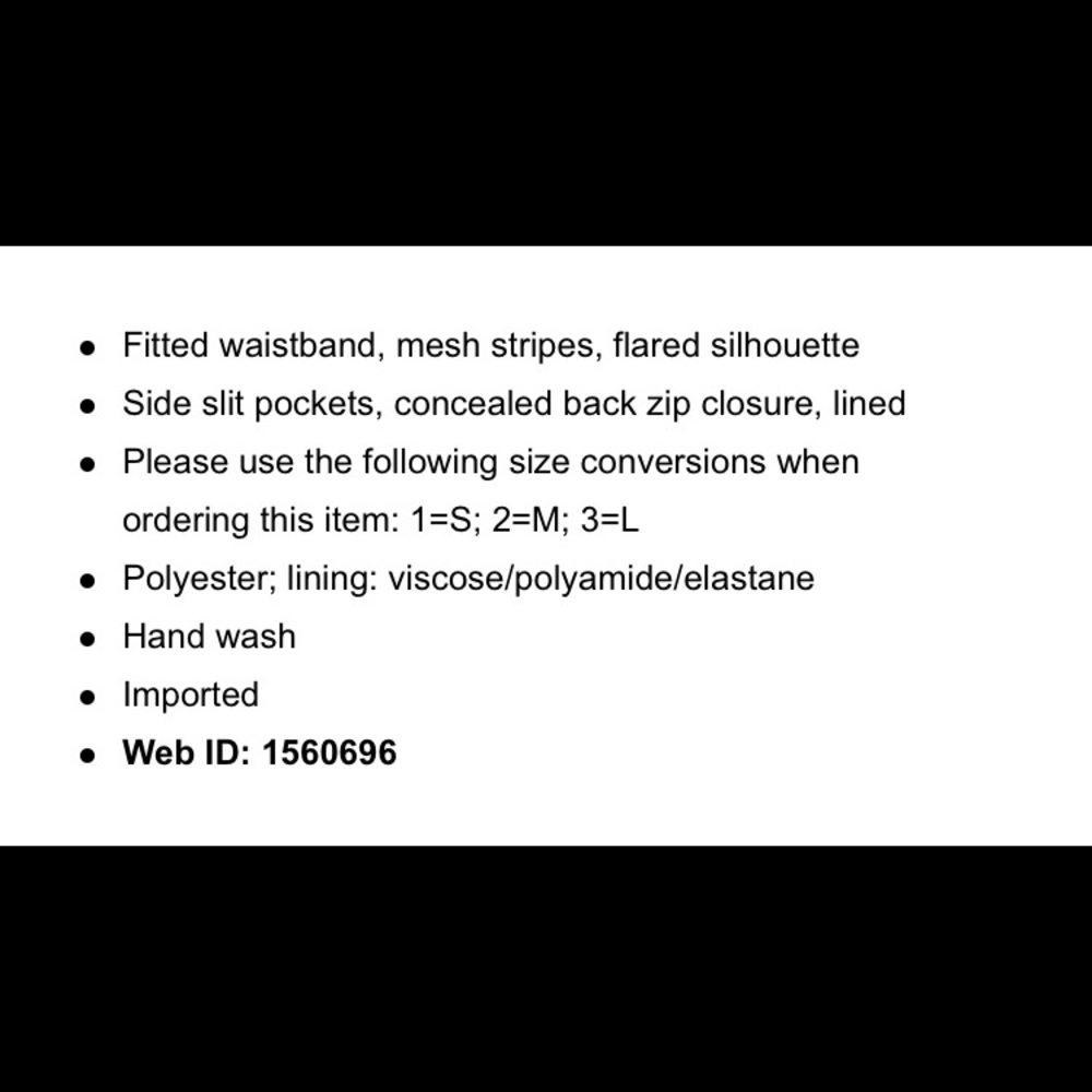 Maje James Mesh-stripe Flared Skirt - Picture 8 of 8